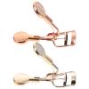 Sewroro 2pcs Wide Angle Stainless Steel Eyelash Curlers Handheld Makeup Tools for Professional Eye Lash Styling with Gold and Rose Gold Colors for Daily Beauty Use view 1