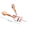 Sewroro 2pcs Wide Angle Stainless Steel Eyelash Curlers Handheld Makeup Tools for Professional Eye Lash Styling with Gold and Rose Gold Colors for Daily Beauty Use view 2