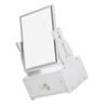 Vaguelly Desktop Makeup Mirror with Drawer, 1pcs Plastic Vanity Dressing Mirror, Rotatable Square Design for Bedroom and Home Vanity Use view 1
