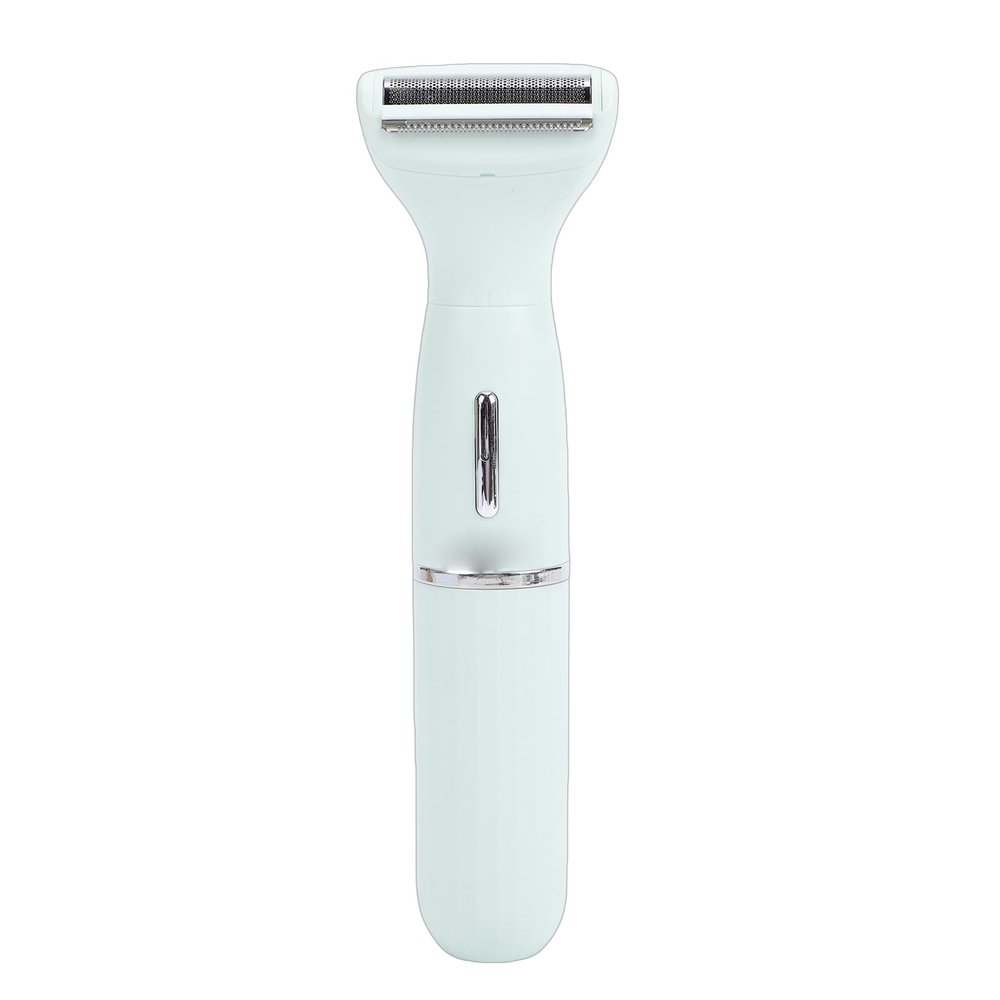 FTVOGUE Electric Hair Trimmer, Body Hair Trimmer for Intimate Areas Armpits Legs with 4 Replacement Heads Smooth Shaving Pubic Remover