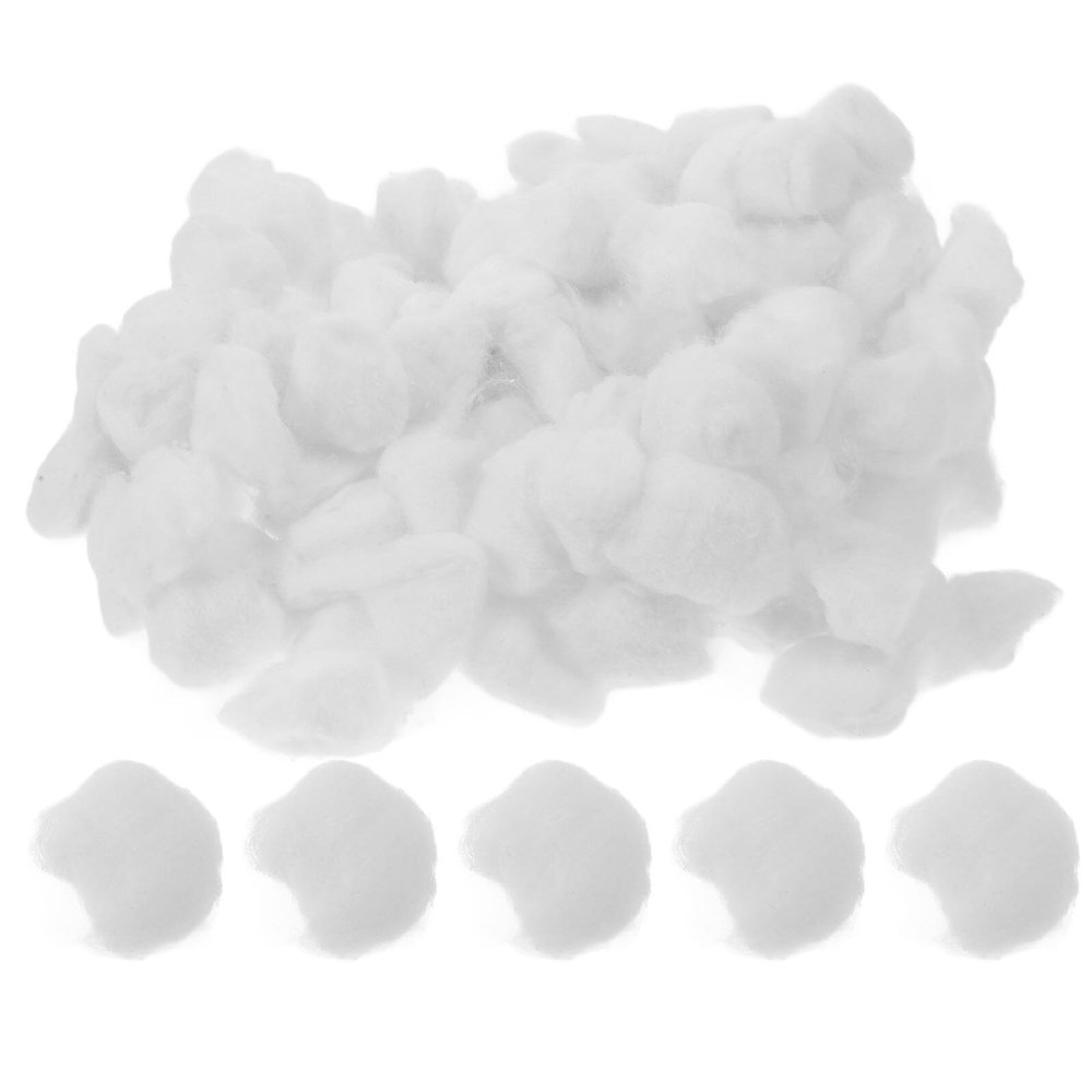 NUOBESTY Cotton Balls for Makeup and Nail Cleaning, 500g Bag of Mini Absorbent White Cotton Balls for Daily Personal Care and Cosmetic Use