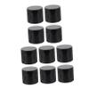 OSALADI 10 Pcs Black Pet Wide Mouth Cosmetic Jars 150ml Refillable Creams Containers with Lids for Tooth Powder Storage and Lotion Dispenser, Suitable for Travel and Beauty Use view 1