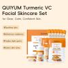 QUIYUM Turmeric Vit-C Facial Skincare Set, 5in1 Cleansing Kit for Oil Skin view 2