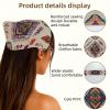 RODAILYCAY 4 Pack Hair Scarf, Retro Beige Ethnic Pattern Chiffon Bandanas Kerchief, Non Slip Triangle Headband Bandana for Women Girls view 3