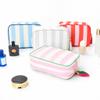 Aspire Custom Striped Cosmetic Bag with Logo, Canvas Makeup Bag view 4