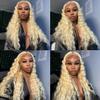 #613 Blonde Clip in Hair Extensions Human Hair, Blonde Deep Wave Remy Human Hair Extensions Clip ins for Women, 26 Inch 120g 7Pcs, Color #613 Hair Extension view 2