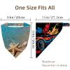 RODAILYCAY 4 Pieces Hair Scarf, Chiffon Head Kerchief, Non Slip Triangle Headband Bandana for Women Girls, Starfish Beach Pattern view 4