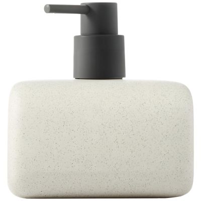 LUMINFLY Refillable 20 Fl Oz Ceramic Dispenser, Black Pump for Kitchen and Bathroom, Matte Finish