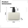 LUMINFLY Refillable 20 Fl Oz Ceramic Dispenser, Black Pump for Kitchen and Bathroom, Matte Finish view 2