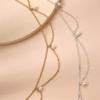 Mobestech 2pcs Bohemian Tassel Headbands for Women, Holiday Wedding Headpiece Set with Gold and Silver Chains, Bridal Hair Accessories for Party and Festival Use view 3
