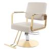 DRRSBRP Salon Chair for Hair Stylist, Capacity 440.92 lbs Hydraulic Barber Chair Salon Styling Chair with 360 Swivel, Adjustable Height, Heavy Duty Base for Barbershop Hair Salon Stylist (Off-White) view 1