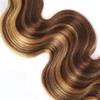 Highlight Blonde Human Hair Bundles Body Wave 26 26 26 Inch P427 Highlight Bundle Human Hair Extensions 50 Gram Per Bundle 150g Total Unprocessed Brazilian Virgin Hair view 4
