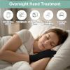 4 Pairs Black Cotton Moisturizing Gloves Fingerless Gloves Women Man Cut 2 Fingertips Touchscreen Friendly Soft and Comfortable Cotton Glove for Dry Hands Sleeping Hand Spa Treatment view 3