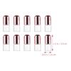 Cabilock 2ml Glass Roller Bottles for Essential Oils 10pcs Refillable Perfume Bottles with Rose Gold Caps and Stainless Steel Roller Balls for Travel and Aromatherapy view 2