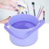 Hamwesh Makeup Brush Cleaner, 3 in 1 Silicone Makeup Brush Cleaning Bowl for Comprehensive Cleaning and Efficient Drying with Multifunctional Storage for Brushes, Powder Puffs, Sponges view 2