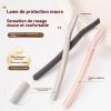 Professional Eyebrow Razor with Replaceable Stainless Steel Blade - 3 Ergonomic Metal Handles (Dark Gray, Light Gray, Rose Gold) for Precise Facial Hair Removal view 2