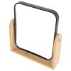 NULYLU Double Sided 3X Magnifying Makeup Mirror with Stand Small Desk Vanity Mirror for Personal Use Portable with Black Frame and Packaging Box view 1
