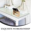 NULYLU Double Sided 3X Magnifying Makeup Mirror with Stand Small Desk Vanity Mirror for Personal Use Portable with Black Frame and Packaging Box view 3