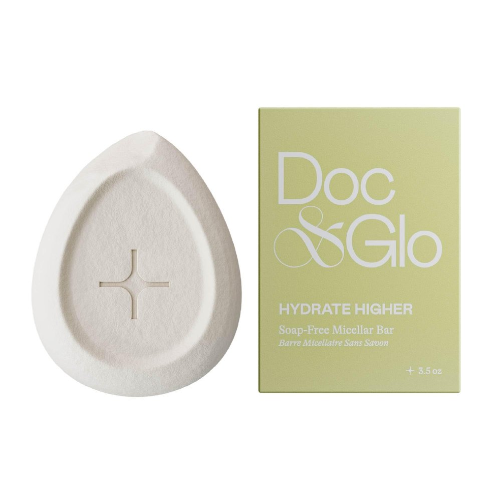 Doc & Glo Hydrate Higher Soap-Free Micellar Bar for Sensitive Skin