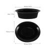 HONMEET Silicone Shaving Soap Bowl for Men with Lather Brush, Black Portable Shave Soap Dish for Travel and Barber Use, Soft Rubber Foam Shaving Mug for Home Grooming view 2