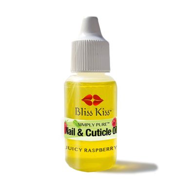 Bliss Kiss Juicy Raspberry Nail Oil Cuticle Dropper&Jojoba, 0.5oz