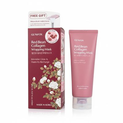Glamfox Red Bean Collagen Wrapping Mask, 5.07 fl oz