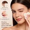 Spunspon 6 Pieces Powder Puff Face Soft Heart Shape Makeup Puff for Loose Powder Mineral Powder Body Powder Velour Cosmetic Foundation Blender Sponge Beauty Makeup Tools, Nude Color view 4