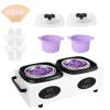 Beauty Star Digital Double Wax Warmer Machine - Hard Wax Pot Heater, Professional Kit with 2 Silicone Bowls, 40 Waxing Sticks & 4 Gloves for Hair Removal at Home, Salon or Spa for Women view 1