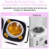 Beauty Star Digital Double Wax Warmer Machine - Hard Wax Pot Heater, Professional Kit with 2 Silicone Bowls, 40 Waxing Sticks & 4 Gloves for Hair Removal at Home, Salon or Spa for Women view 4