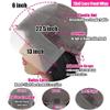 Leximi 26 Inch Deep Wave Lace Front Wigs Human Hair 13x6 HD Transparent Deep Curly Lace Frontal Wig Human Hair For Women 200% Density Glueless Wigs Human Hair view 4