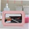 PENIKOKO 2pcs Pvc Toiletry Bag Waterproof Travel Makeup Organizer Pouch for Women Portable Cosmetic Storage Pink view 4