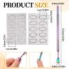 Nail Pusher Cuticle Dual Ended Cuticle Scraper Pre-Treatment Cuticles Remover Tool with 100#/240# Grit Sandpaper Sheets CuticleNail Tool for Salon & Home Use view 2