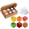 HerbalRevival 6 Pack Floral Essential Oil Natural Soap Set, 120g Travel Size, Shea Butter for Dry Sensitive Skin, Aromatherapy Gift for Gym Business Trip view 1