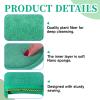 2 Pcs Exfoliating Facial Scrubber Mitt, Face Deep Exfoliating Cleaning Polishing Gloves Facial Cleansing Mitts Dead or Dry Skin Remover Face Cleaning Gloves for Men & Women (Green, Orange) view 3
