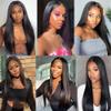 #1B Straight Bundles Human Hair 16 18 20 Inch Human Hair Bundles Unprocessed Virgin 3 Bundles Human Hair Extensions 100G Per Bundle for Women Natural Black view 2
