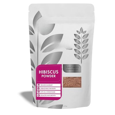 FO Hibiscus Flower Powder For Hair Care & Face Pack Improve Hair Growth | Gudhal | for Hair, for Face | Hair Mask -200 gm