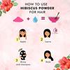 FO Hibiscus Flower Powder For Hair Care & Face Pack Improve Hair Growth | Gudhal | for Hair, for Face | Hair Mask -200 gm view 4