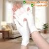 6 Pairs White Fingerless Gloves, Moisturizing Gloves Overnight, Soft and Comfortable for Dry Hands Sleeping Hand Spa UV Sun view 3