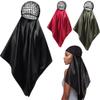 Funnysoft 3 Pcs Hair Wrap Scarf Net, Classic Minimalist, Red Black Green view 1
