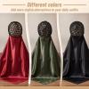 Funnysoft 3 Pcs Hair Wrap Scarf Net, Classic Minimalist, Red Black Green view 2