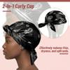 Funnysoft 3 Pcs Hair Wrap Scarf Net, Retro Western, Orange Black Green view 3