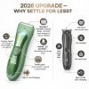 Bekhic Manscape Groin & Body Hair Trimmer for Men Waterproof Pubic Hair Shaver & Ball Groomer with LED Light No-Nick Ceramic Blade, 90-Min Runtime, Cordless Wet/Dry Clipper for Sensitive Skin view 2