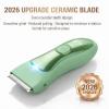 Bekhic Manscape Groin & Body Hair Trimmer for Men Waterproof Pubic Hair Shaver & Ball Groomer with LED Light No-Nick Ceramic Blade, 90-Min Runtime, Cordless Wet/Dry Clipper for Sensitive Skin view 3