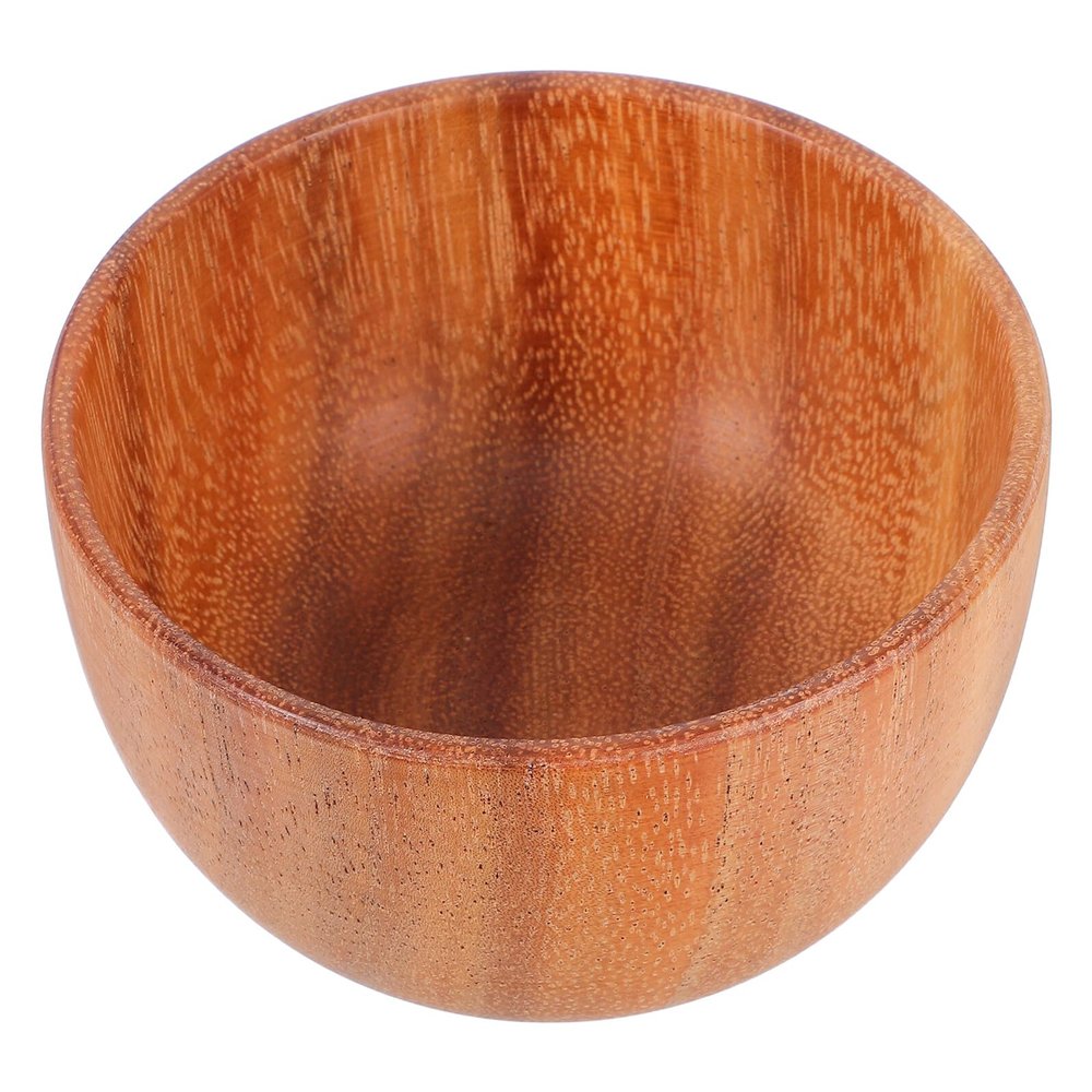 LALADEFIEE Wooden Shaving Bowl for Men, Small Soap Shaving Container, Lightweight Beard Lather Bowl, Travel and Household Shave Supply