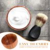 LALADEFIEE Wooden Shaving Bowl for Men, Small Soap Shaving Container, Lightweight Beard Lather Bowl, Travel and Household Shave Supply view 3
