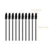 DECORNIJIA Disposable Eyelash Brush Comb, 50pcs Black Mini Angled Eyelash Mascara Wands, Synthetic Fiber Makeup Applicators for Salon and Home Use view 2