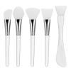 5 Pcs Silicone Mask Applicator, Face Mask Applicator Tool, Silicone Face Brush, Soft Flexible Applicators for Clay Mud Masks, Body Lotion, Easy Clean Travel Friendly view 1