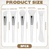 5 Pcs Silicone Mask Applicator, Face Mask Applicator Tool, Silicone Face Brush, Soft Flexible Applicators for Clay Mud Masks, Body Lotion, Easy Clean Travel Friendly view 2