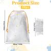 200 Pcs Ear Covers for Shower Disposable Ear Covers for Hair Dye Clear Plastic Ears Shower Caps with Soft Elastic, One Size for Adults, with Drawstring Storage Pouch for Neat, Travel-Ready Carry view 2