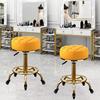 LUUYYI Counter Stool, Round Swivel Bar Stool, Salon Spa Rolling Stool, Makeup Stool, Adjustable (Yellow One Size) view 3